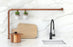 Phoenix Vivid Slimline Sink Mixer 220mm Gooseneck - Ideal Bathroom CentreVS733-31Brushed Carbon