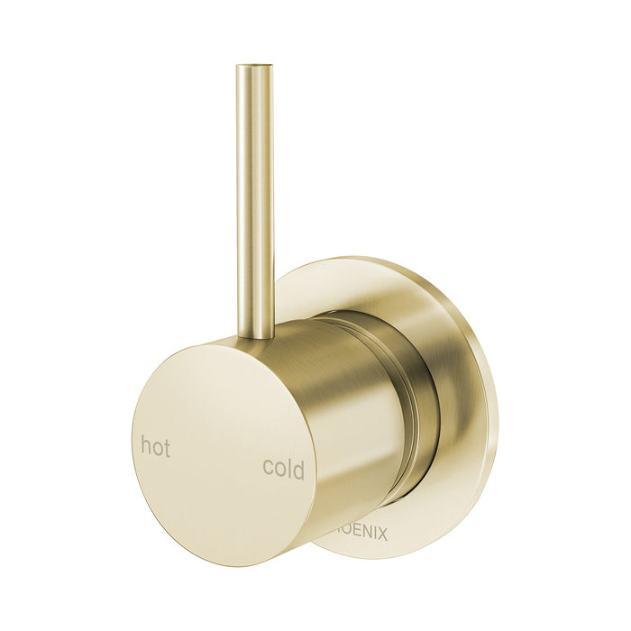 Phoenix Vivid Slimline Up Wall Shower / Wall Mixer - Ideal Bathroom Centre112-7800-12Brushed Gold