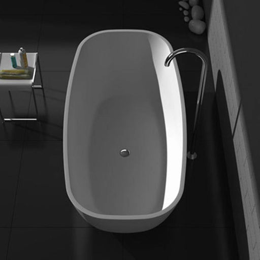 Studio Bagno Lago 1700mm Freestanding Bath - Ideal Bathroom CentreSB6580Semi Gloss White