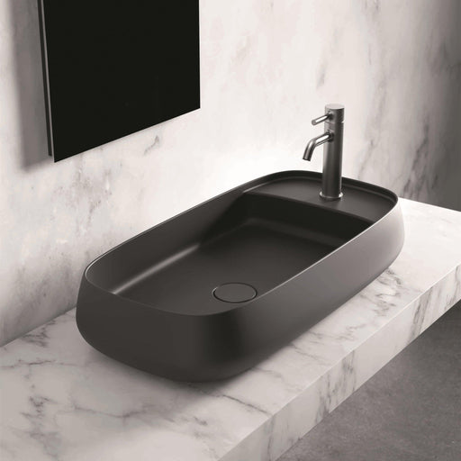 Studio Bagno Nur 80X Plan 800mm Basin - Ideal Bathroom CentreNUR80XSMWMatte White