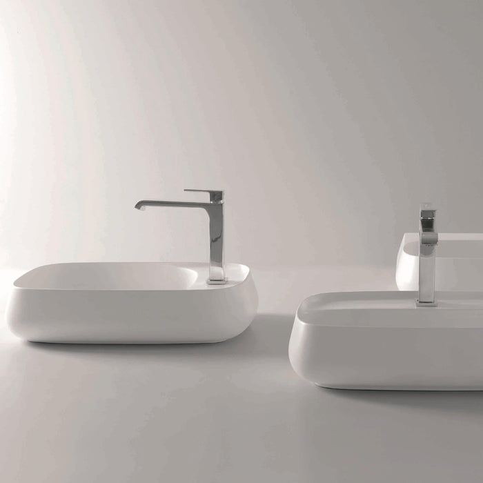 Studio Bagno Nur 90 900mm Basin - Ideal Bathroom CentreNUR90Matte WhiteMatte White