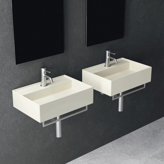 Studio Bagno Shard 600mm Basin - Ideal Bathroom CentreSHA60Gloss WhiteGloss White