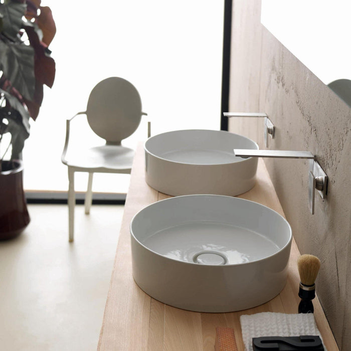 Studio Bagno Shard X Circle 405mm Basin - Ideal Bathroom CentreSHAXCIRMatte WhiteMatte White