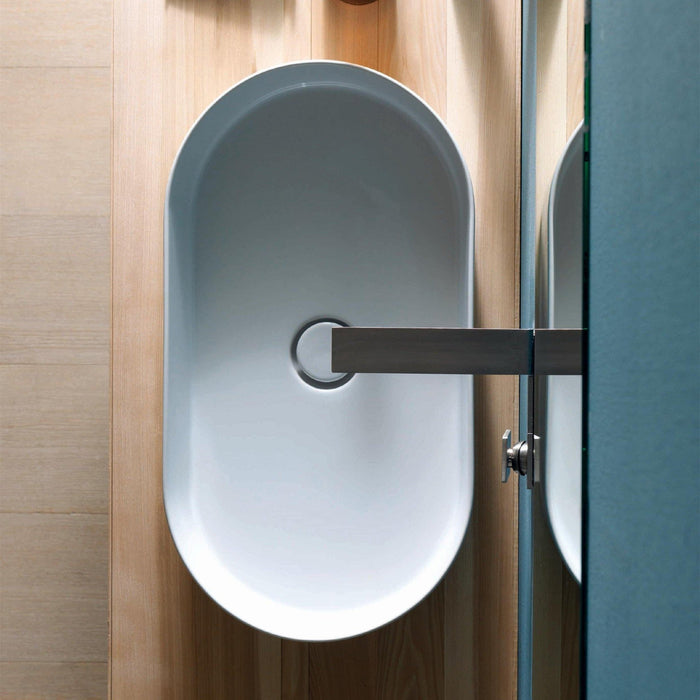 Studio Bagno Shard X Oval 650mm Basin - Ideal Bathroom CentreSHAXOVMatte WhiteMatte White