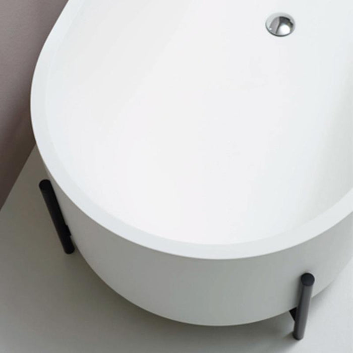 Studio Bagno Stand 1600mm Freestanding Bath - Ideal Bathroom CentreEXVASTANDBIMatte White