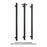 Thermogroup Round Vertical Single Heated Towel Rail - Ideal Bathroom CentreVS900HBMatte Black