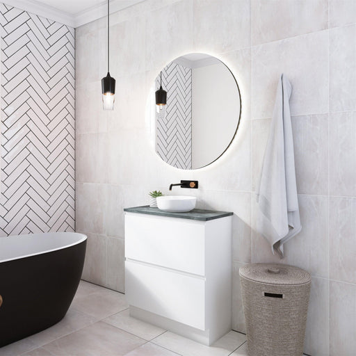 Timberline Billie 750mm Vanity - Ideal Bathroom CentreBI75MFFreestanding On KickboardSilk SurfaceAbove Counter Top