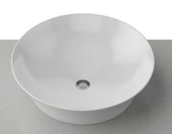 Timberline Flair 415*415 Round Ceramic Basin - Ideal Bathroom CentreBAS41FL