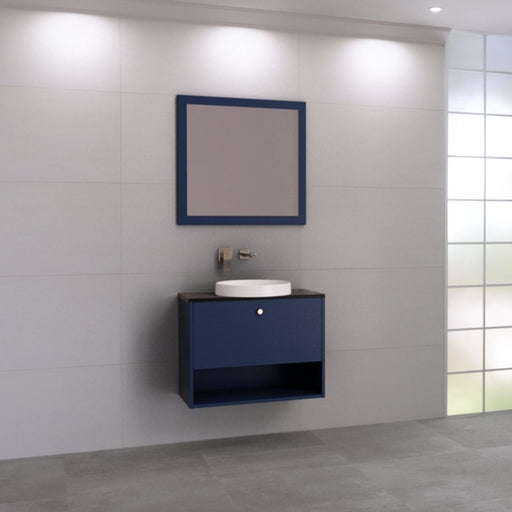Timberline Karlie 750mm Vanity - Ideal Bathroom CentreKA75MWWall HungSilk Surface Stone Top