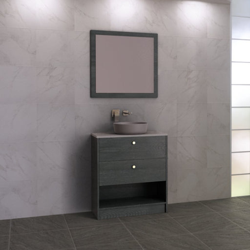 Timberline Karlie 750mm Vanity - Ideal Bathroom CentreKA75MFFreestanding On KickboardSilk Surface Stone Top