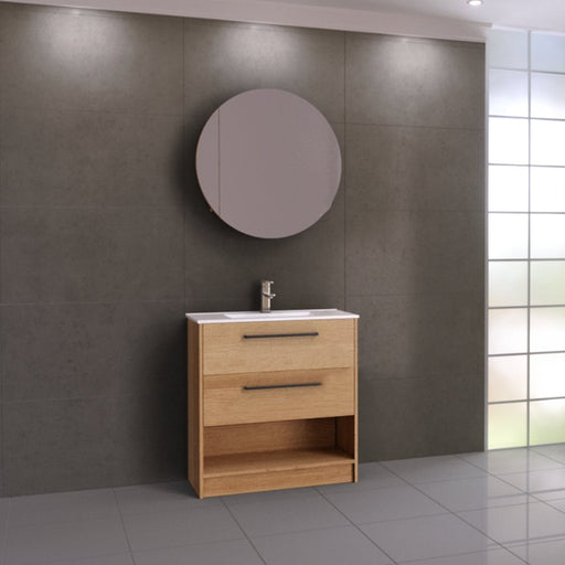 Timberline Karlie 800mm Vanity - Ideal Bathroom CentreKA80UFFreestanding On KickboardUrban Ceramic Top