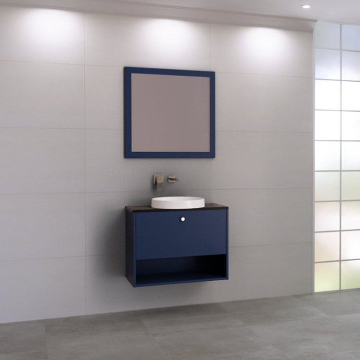 Timberline Karlie 900mm Vanity - Ideal Bathroom CentreKA90MWWall HungSilk Surface Stone Top