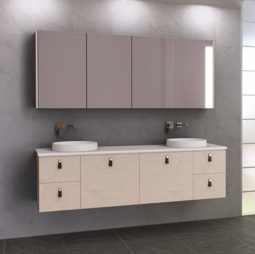 Timberline Nevada 1800mm Vanity Double Bowl - Ideal Bathroom CentreN182MWWall HungStone Top