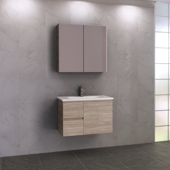 Timberline Nevada 750mm Vanity - Ideal Bathroom CentreN75HWWall HungHaven Matte Dolomite Top