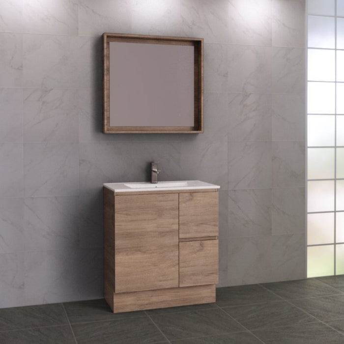 Timberline Nevada 750mm Vanity - Ideal Bathroom CentreN75AFFreestanding On KickboardAlpha Ceramic Top
