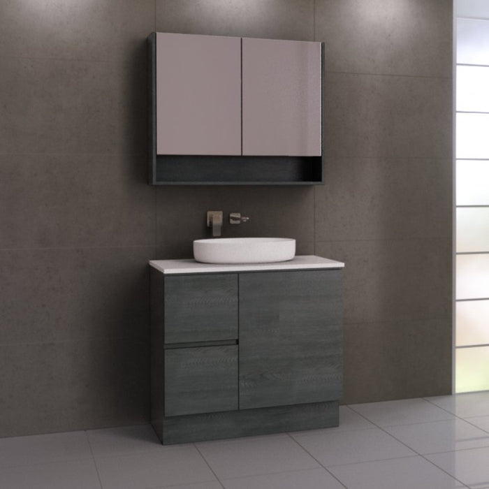 Timberline Nevada 900mm Vanity - Ideal Bathroom CentreN90MFFreestanding On KickboardStone Top