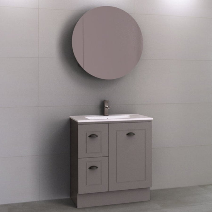 Timberline Nevada Classic 750mm Vanity - Ideal Bathroom CentreNC75AFFreestanding On KickboardAlpha Ceramic Top