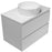 Timberline Nevada Plus 600mm Wall Hung Vanity,Satin White Finish,20mm Pure White Stone Top - Ideal Bathroom CentreNEVP-V-600-C-SSA-W (ideal9695)