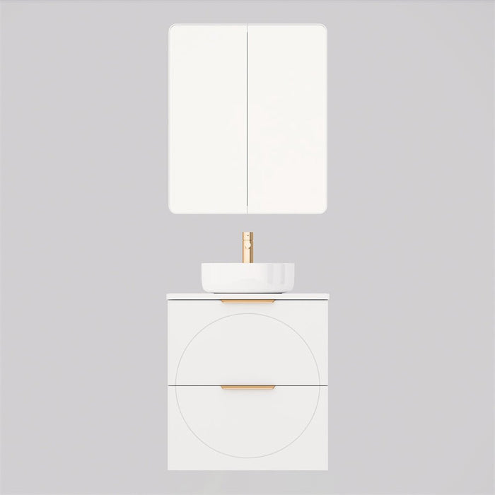 Timberline Southerland House 600mm Vanity - Ideal Bathroom CentreSHC-V-600-C-SSA-WRetroWall HungSliksurface