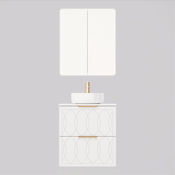 Timberline Southerland House 600mm Vanity - Ideal Bathroom CentreSHC-V-600-C-SSA-WDecoWall HungSliksurface