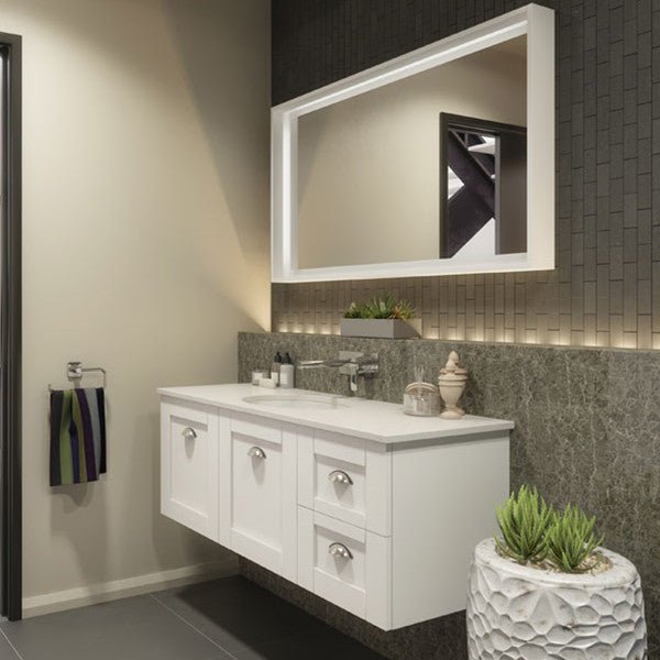 Timberline Victoria 1200mm Wall Hung Vanity with Stone Top - Ideal Bathroom CentreV12SW-U