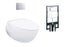 TOTO Le Muse Wall Hung Toilet Suite - Ideal Bathroom CentreCW812JT1WS+TC811SJ
