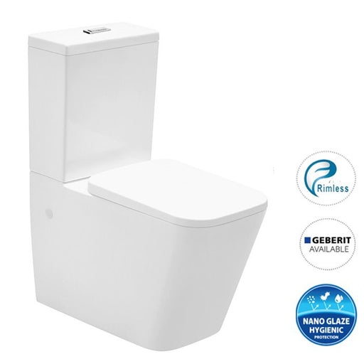 X-Cube Rimless Back To Wall Toilet Suite - Ideal Bathroom CentreIXTSPKR & T System